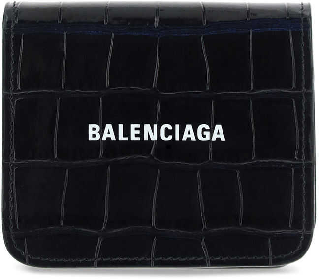 Balenciaga Wallet 5942161LRR3 BLACK/L WHITE