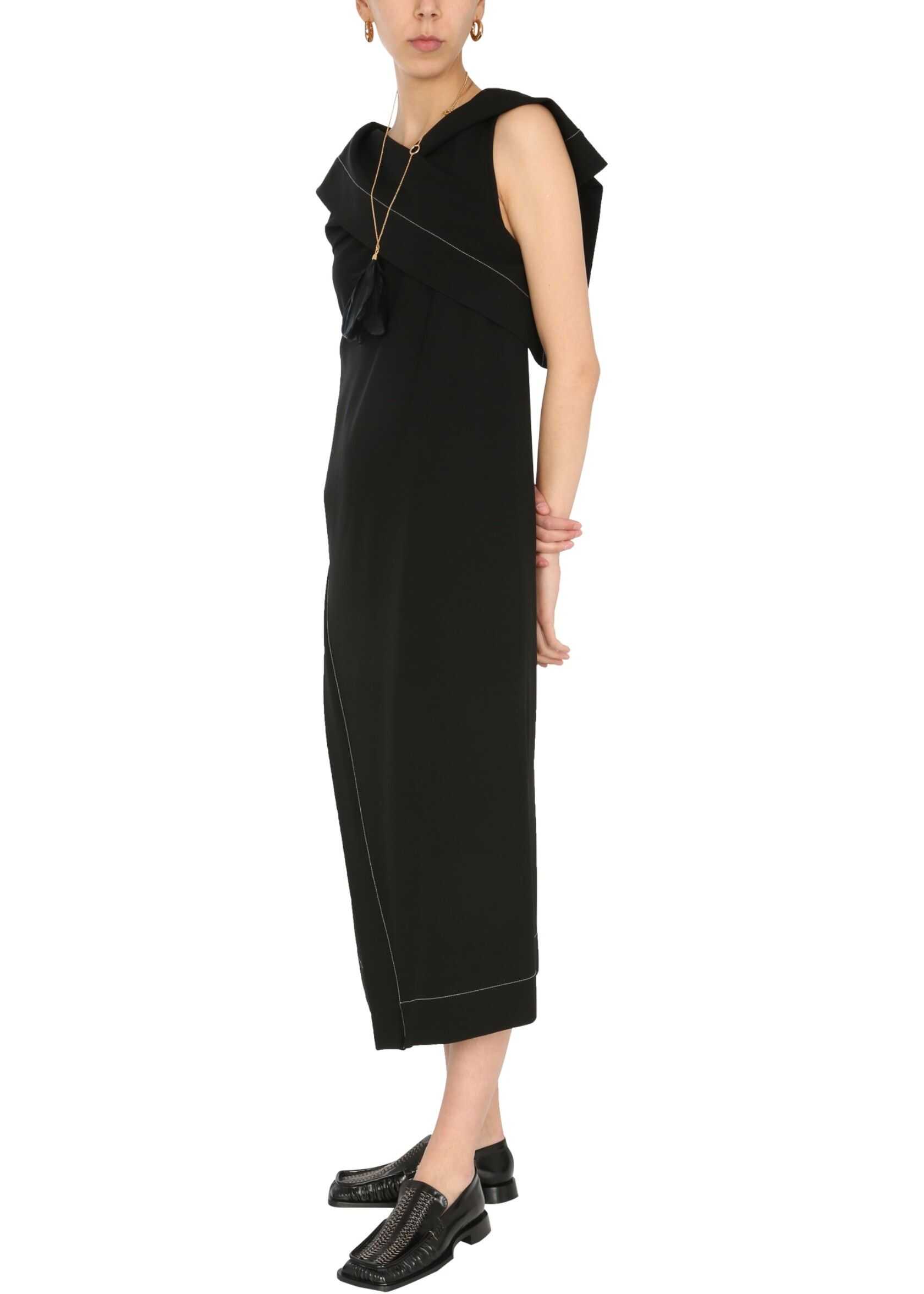 Jil Sander Long Dress JSWS715303_WS397808001 BLACK