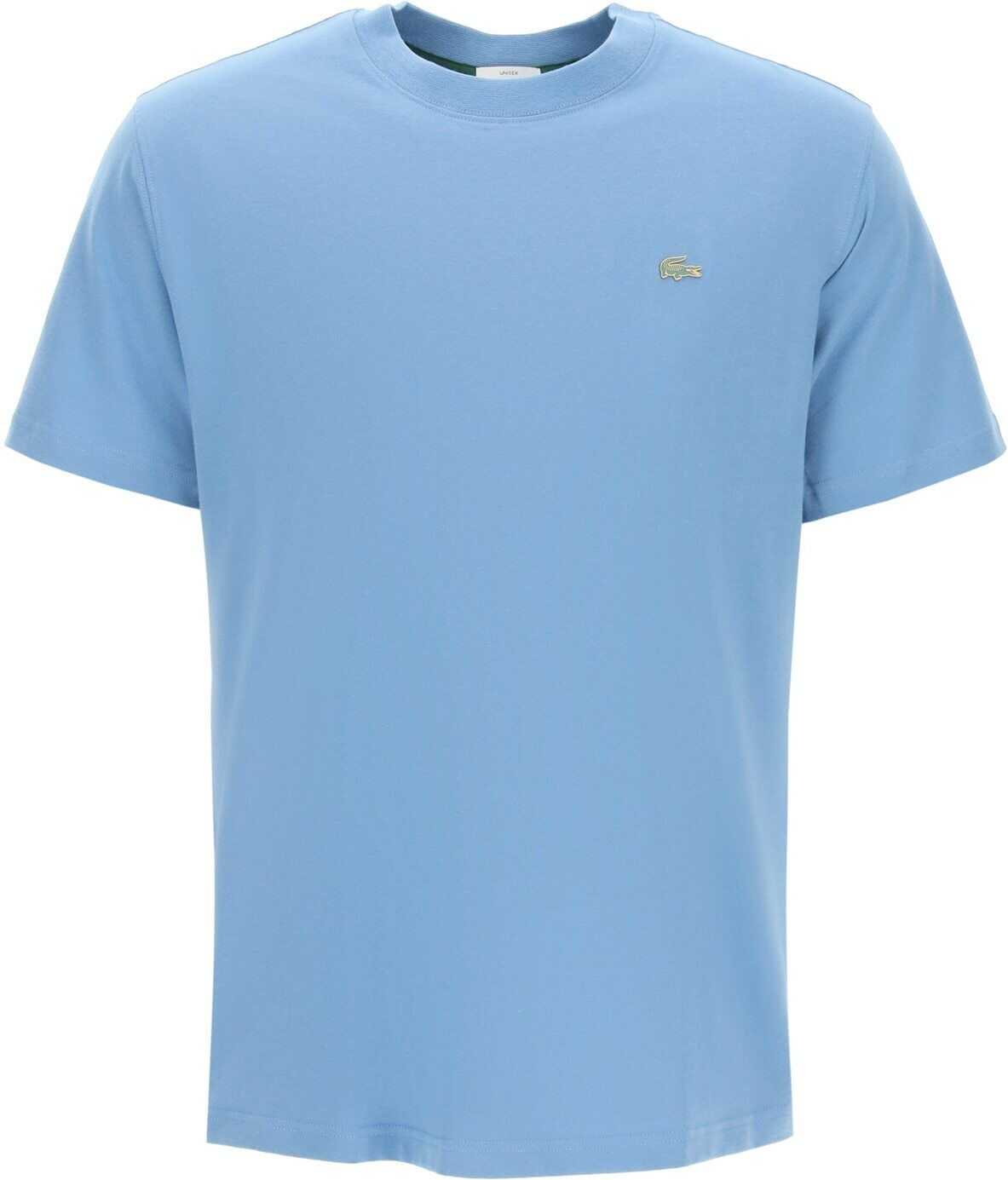 Lacoste L!Ve T-Shirt With Logo Patch TH9166 AB LT BLUE