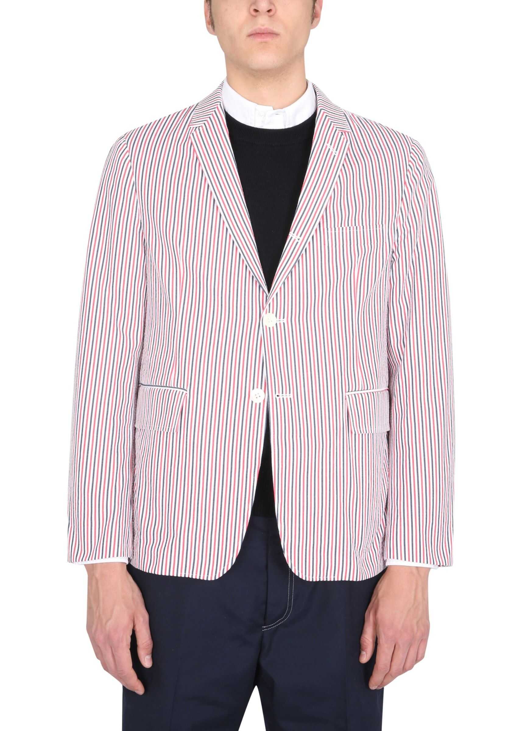 Thom Browne Jacket With Seersucker Stripe Pattern MJU426A_06127960 MULTICOLOUR image0