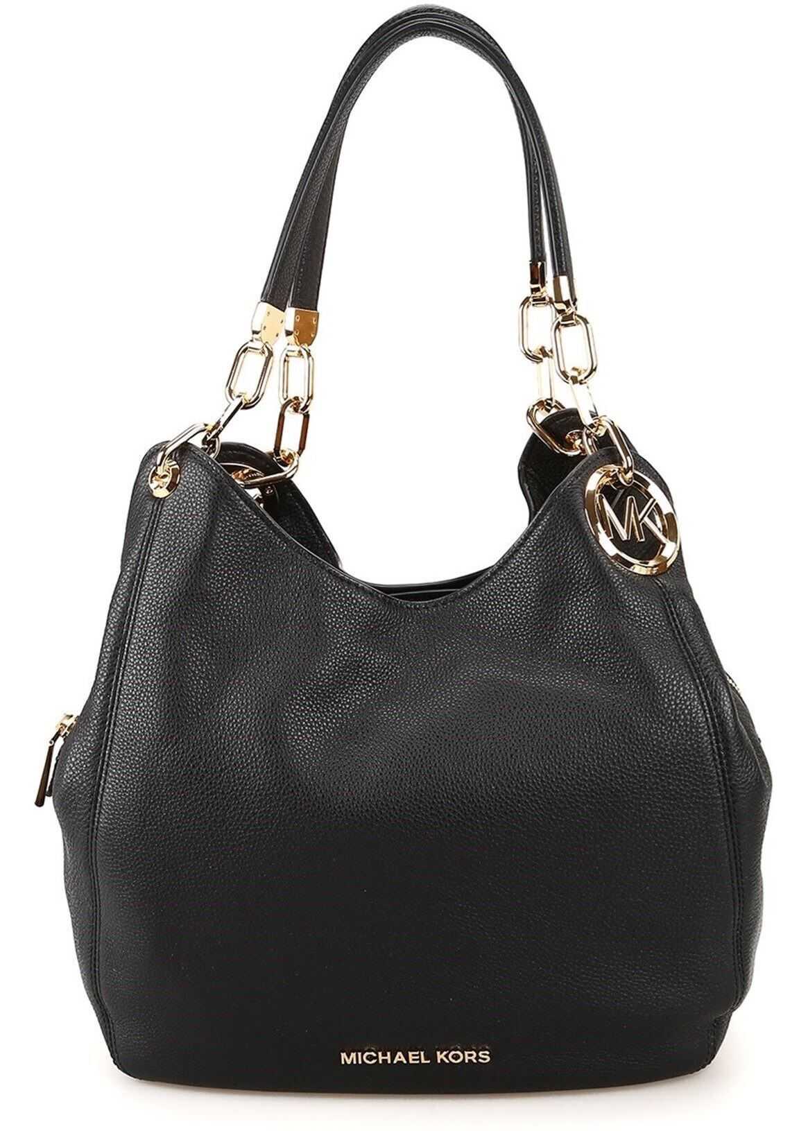 Michael Kors Lillie Black Large Shoulder Bag 30T9G0LE3L BLACK Black