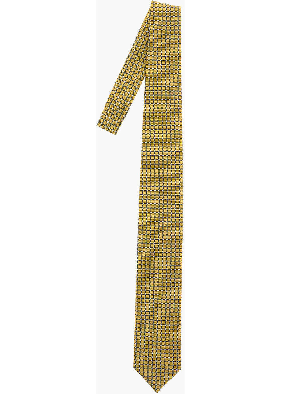 Ermenegildo Zegna Ez Tailoring Silk Tie Yellow