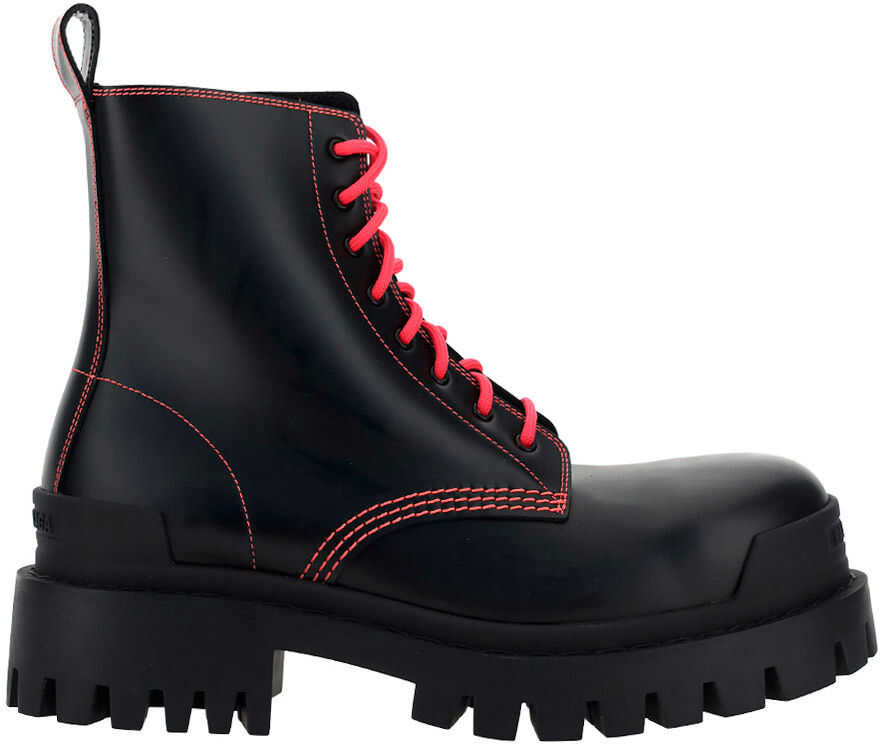 Balenciaga Boots 590974WA964 BLACK/FLUO PINK