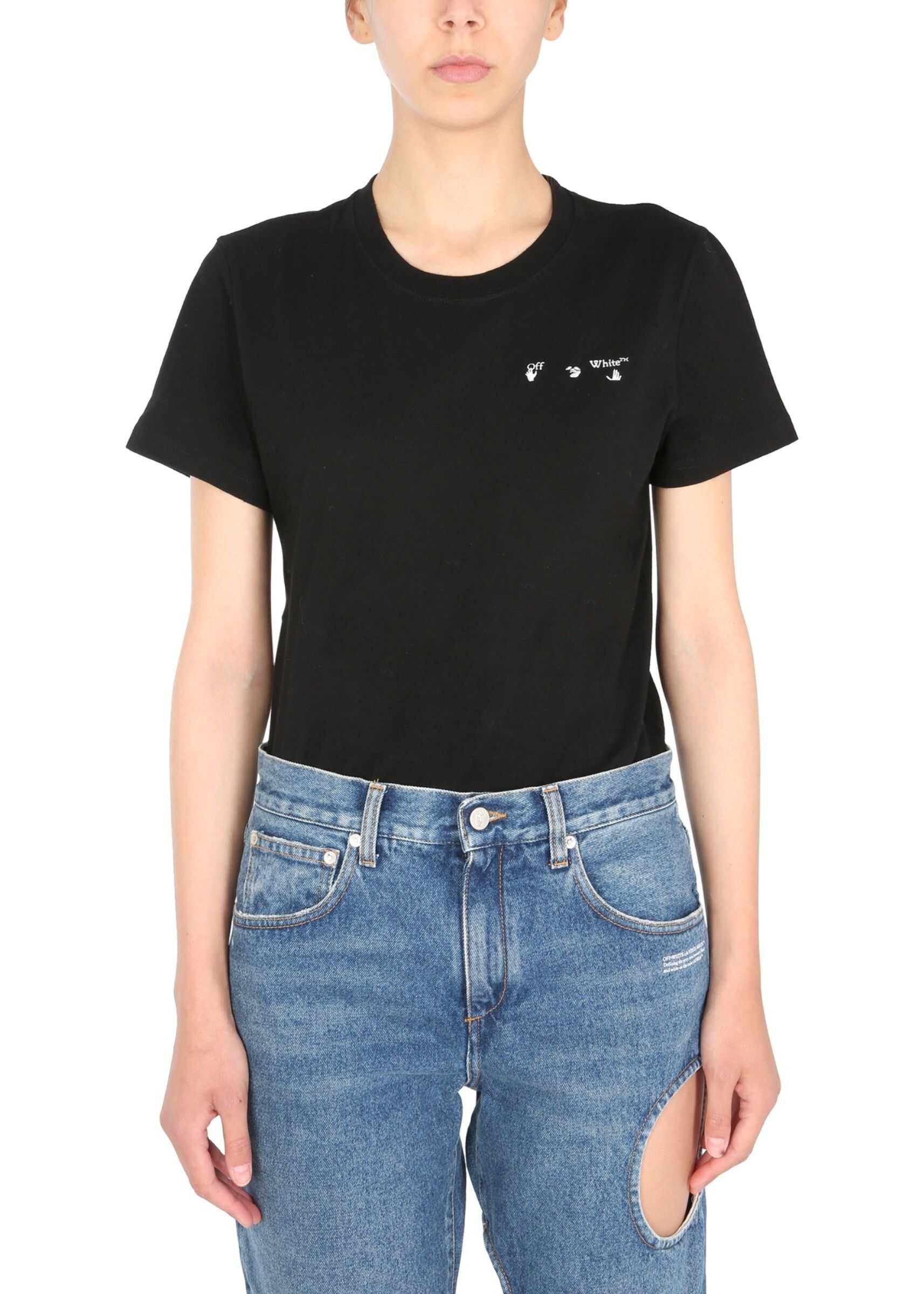 Off-White Crew Neck T-Shirt OWAA049_R21JER0011009 BLACK