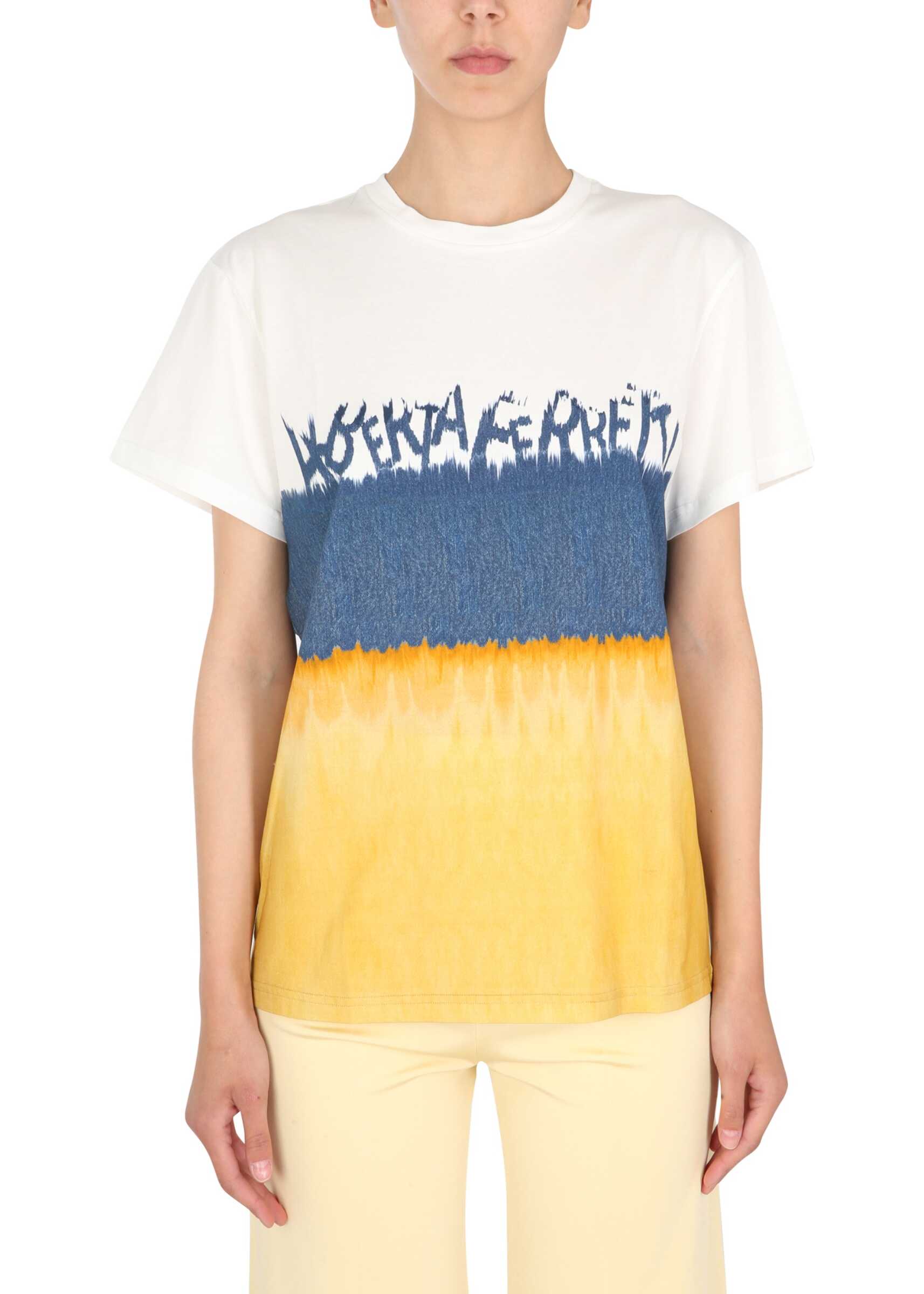 Alberta Ferretti Crew Neck T-Shirt 07030183_1087 MULTICOLOUR