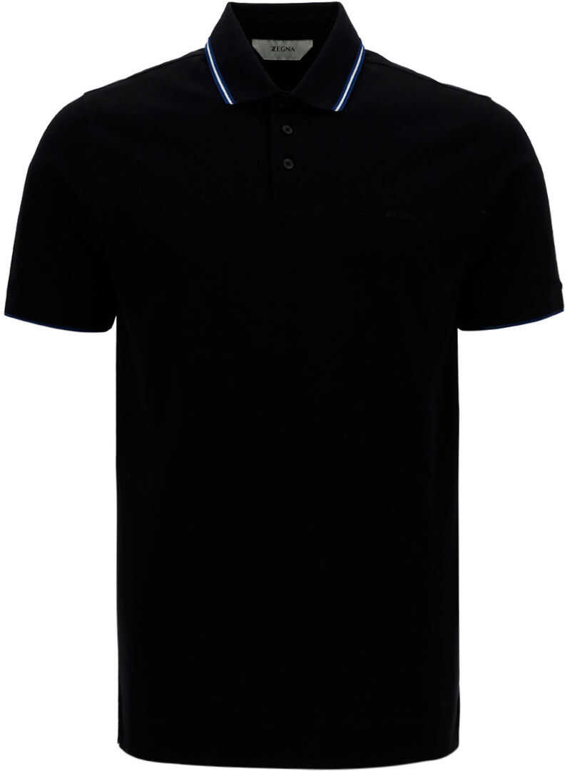 Z Zegna Polo Shirt VW360ZZ661 BLUE