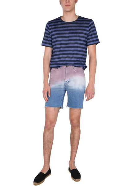 Pantaloni scurti Saint Laurent Degraded Print Bermuda MULTICOLOUR Barbati (BM 8388243) 2