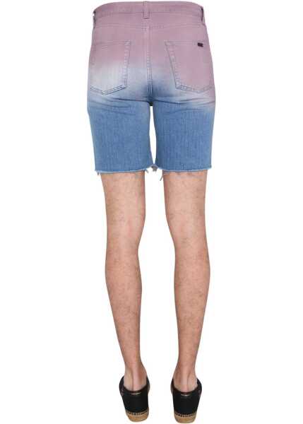 Pantaloni scurti Saint Laurent Degraded Print Bermuda MULTICOLOUR Barbati (BM 8388243) 4