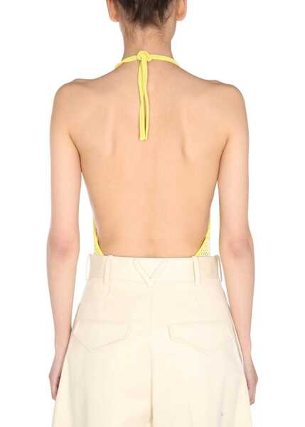 Bluze Bottega Veneta V-Neck Bodycon YELLOW Femei (BM 8388378) 3