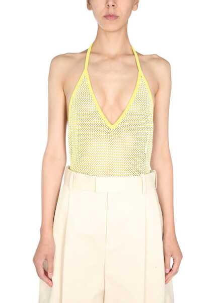 Bluze Bottega Veneta V-Neck Bodycon YELLOW Femei (BM 8388378) 1