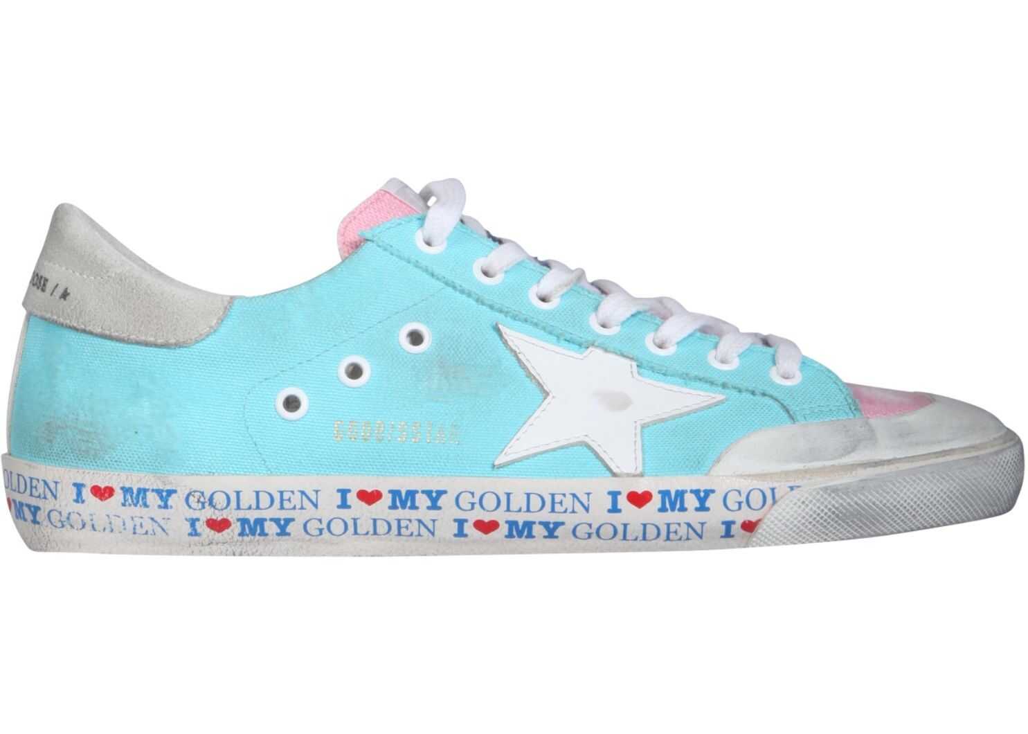 Golden Goose Super-Star Penstar Sneakers GMF00107_F00123850593 BABY BLUE