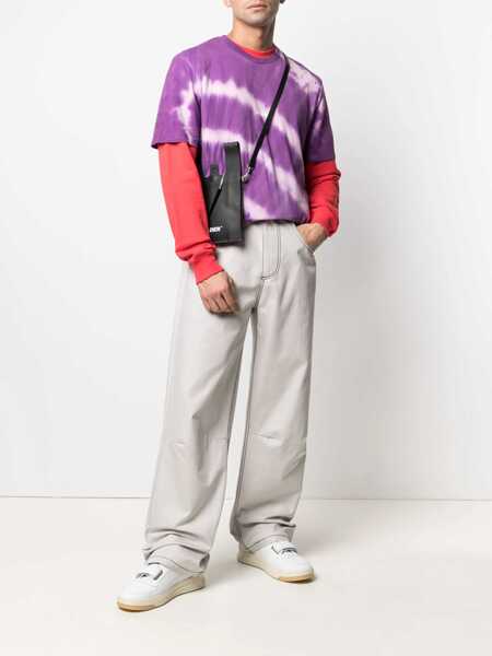 Tricouri MSGM Crew Neck T-Shirt LILAC Barbati (BM 8394051) 2