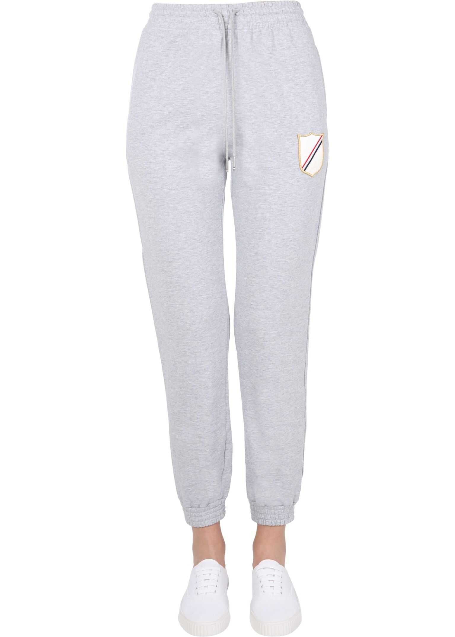 Thom Browne Pants With Crest Patch FJQ057A_06931065 GREY