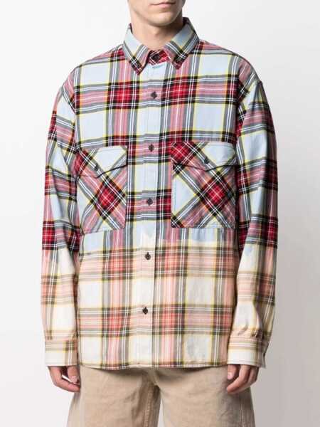 Camasi casual Marcelo Burlon Shirt With Check Print MULTICOLOUR Barbati (BM 8395224) 3