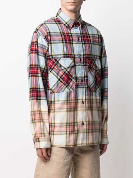 Camasi casual Marcelo Burlon Shirt With Check Print MULTICOLOUR Barbati (BM 8395224) 4