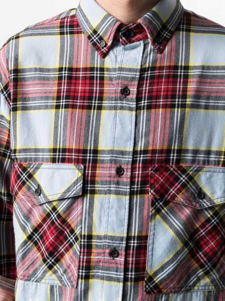 Camasi casual Marcelo Burlon Shirt With Check Print MULTICOLOUR Barbati (BM 8395224) 5