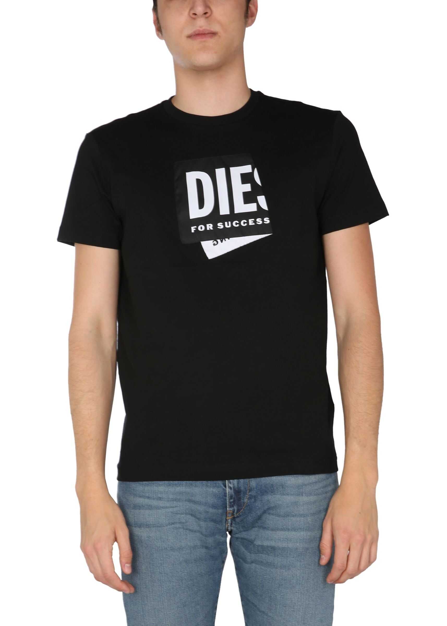 Diesel T-Diegos-Lab T-Shirt A02378_0HAYU9XX BLACK