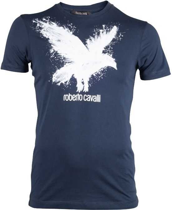 Roberto Cavalli T-Shirt HST64FA Navy Blue