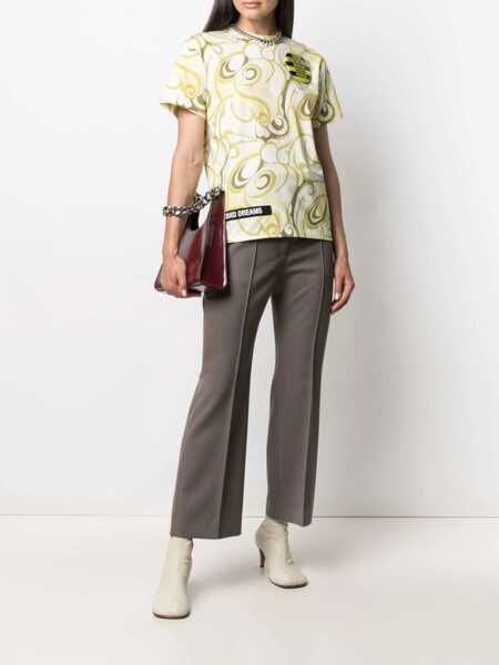 Tricouri Raf Simons Crew Neck T-Shirt YELLOW Femei (BM 8401305) 2