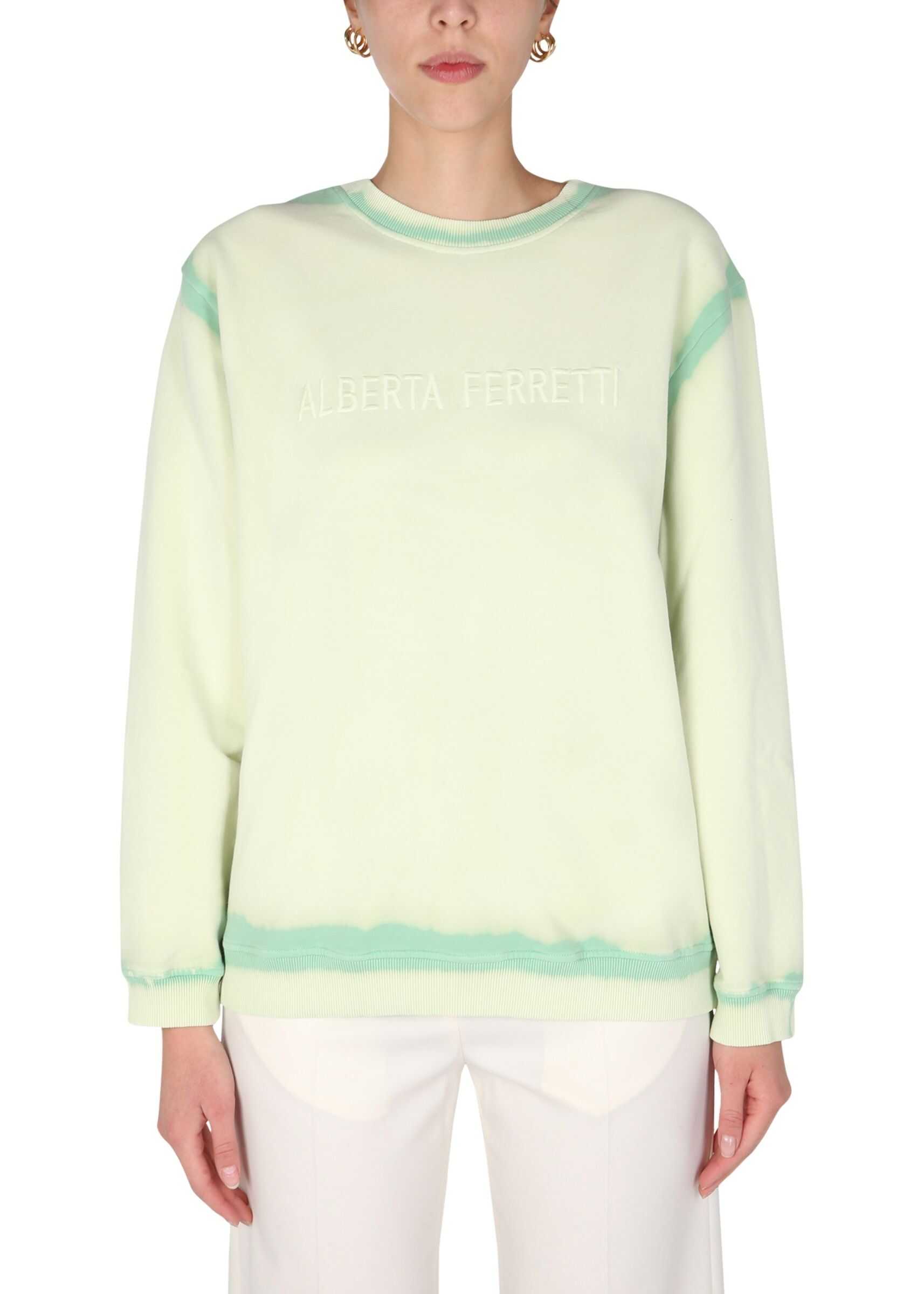 Alberta Ferretti Crew Neck Sweatshirt 17010161_1455 GREEN