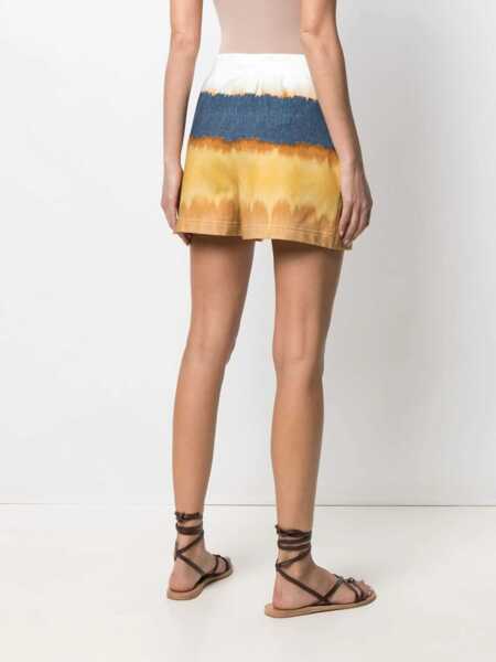 Pantaloni scurti Alberta Ferretti Cotton Shorts YELLOW Femei (BM 8401479) 4
