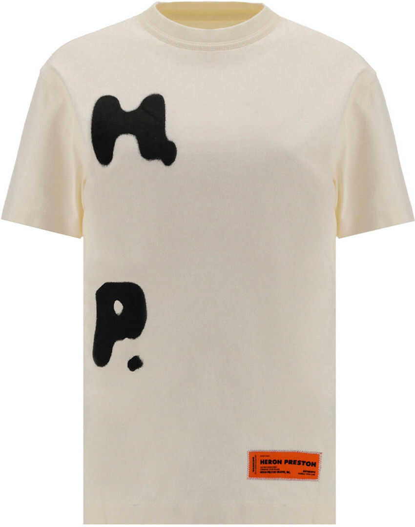 Heron Preston T-Shirt HWAA024R21JER001 CREAM/BLACK