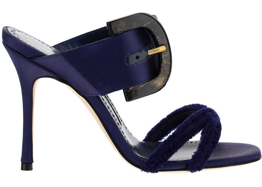 Manolo Blahnik Guey Sandals 2210788 NAVY