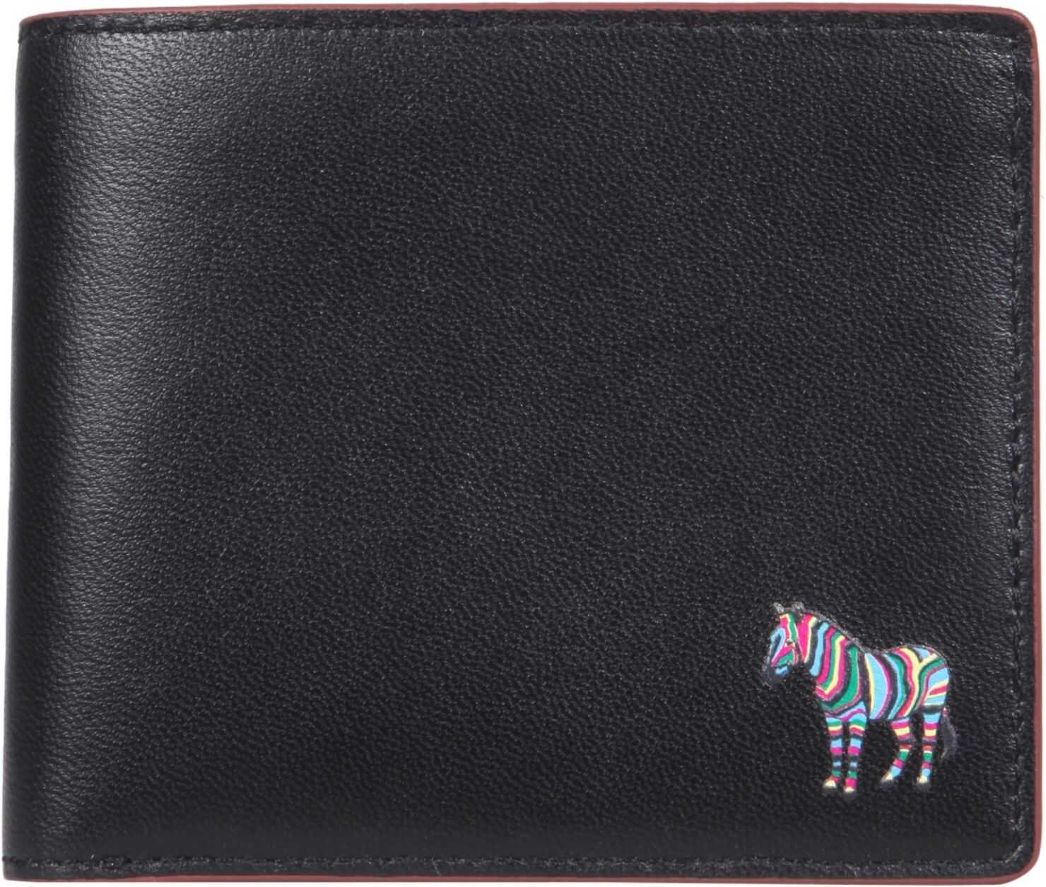 PS by Paul Smith Leather Bifold Wallet M2A/5321/CZEBRA_79 BLACK