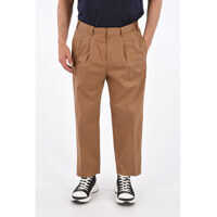 Pantaloni casual Double Pleats Wide Leg Fit Pants Barbati