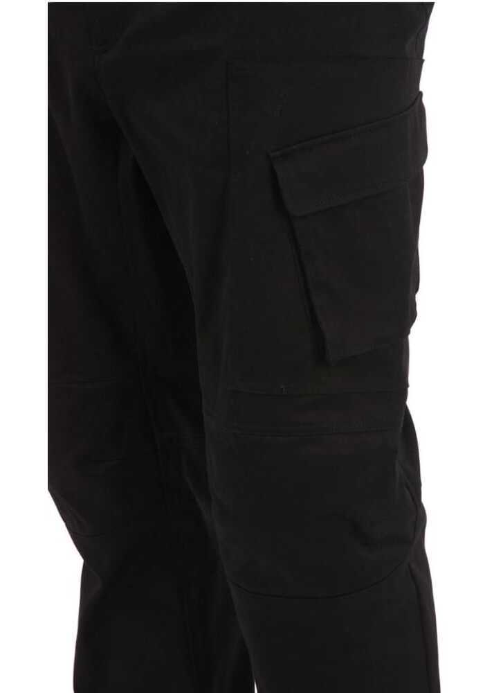 Pantaloni casual Neil Barrett Motocross Ergodynamic Leg Fit Cargo Pants Black Barbati (BM 8405649) 3
