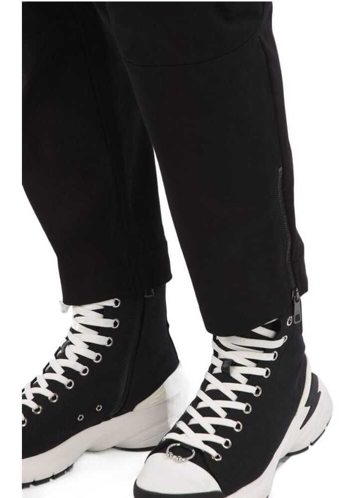 Pantaloni casual Neil Barrett Motocross Ergodynamic Leg Fit Cargo Pants Black Barbati (BM 8405649) 4