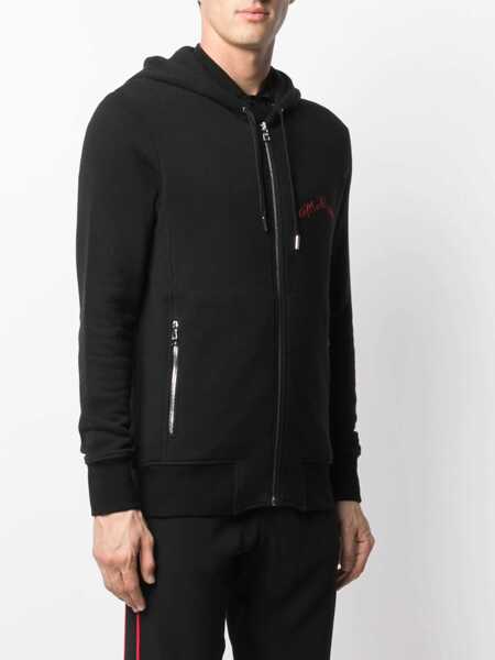 Hanorace Alexander McQueen Hooded Sweatshirt With Zip BLACK Barbati (BM 8405988) 3