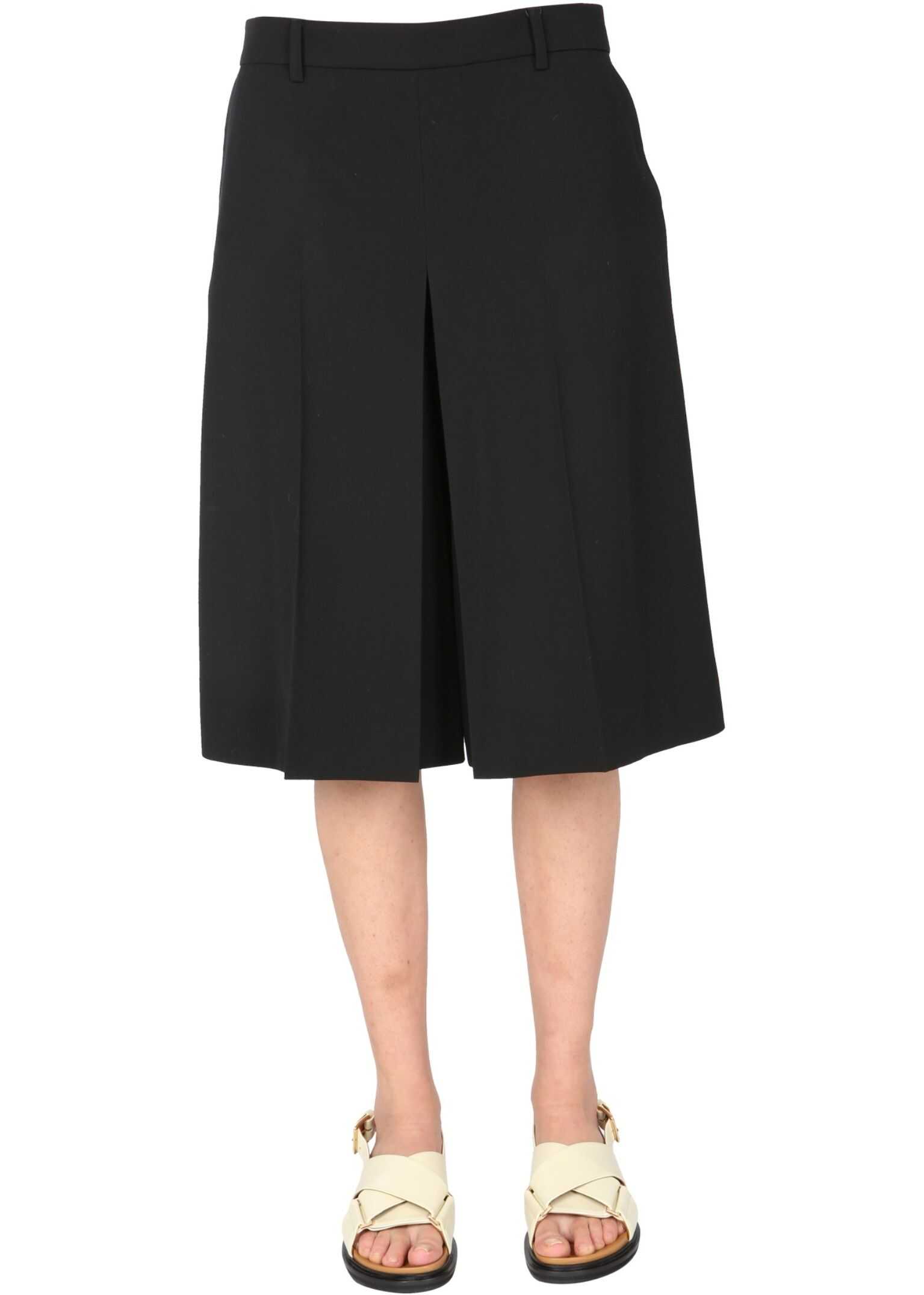 AMI Paris "Panty Skirt" Shorts E21FT411_283001 BLACK