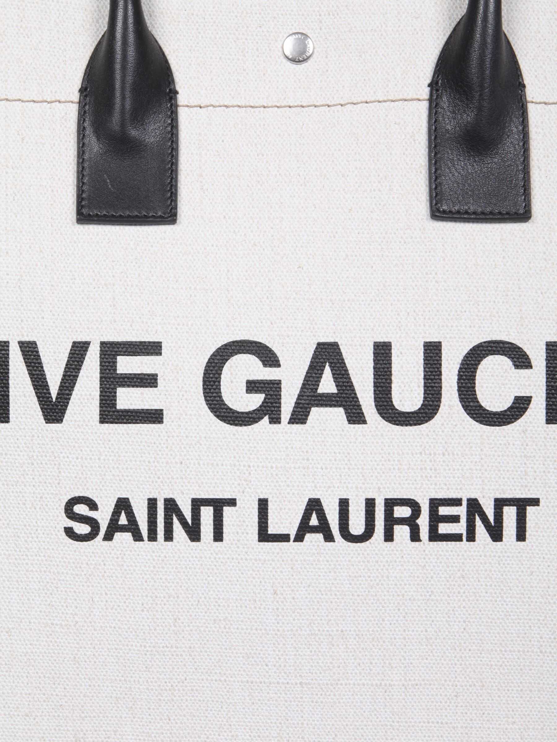 Saint Laurent Rive Gauche Tote Bag 499290_9J52E9280 WHITE