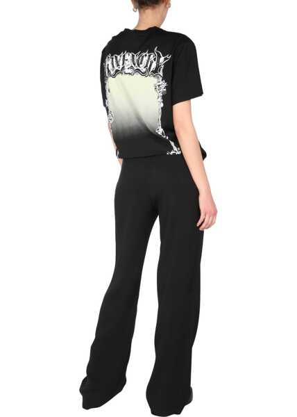 Tricouri Givenchy Crew Neck T-Shirt BLACK Femei (BM 8409264) 2