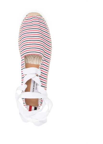 Espadrile Thom Browne Seersucker Cotton Espadrilles MULTICOLOUR Femei (BM 8409270) 4