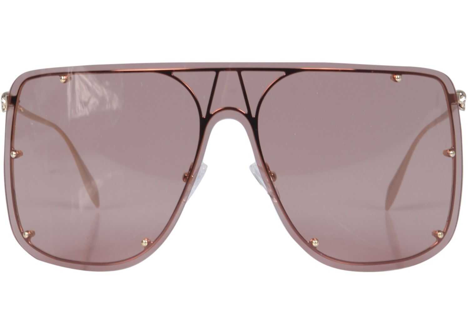 Alexander McQueen Mask Sunglasses 649846_I33307024 BROWN