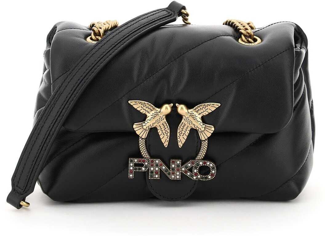 Pinko Love Mini Puff Jewel Bag 1P222X Y6Y3 NERO LIMOUSINE