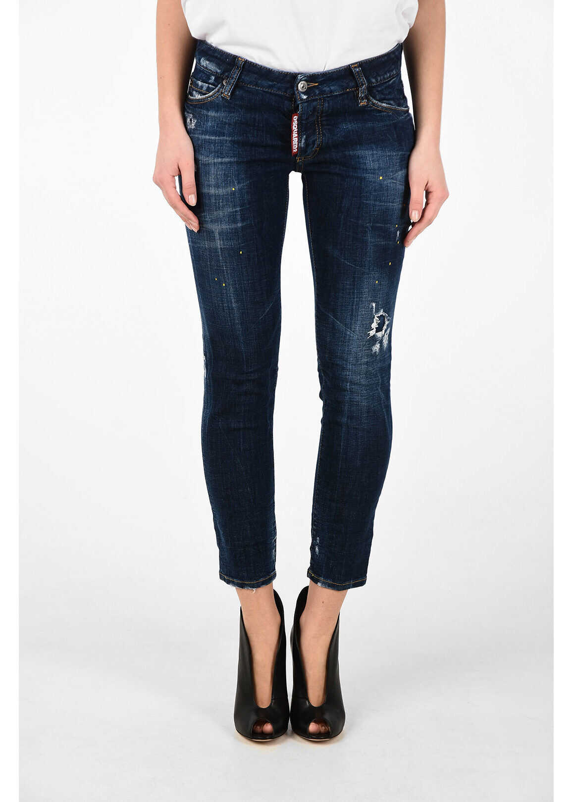 DSQUARED2 Cropped JENNIFER Slim Fit Jeans* BLUE