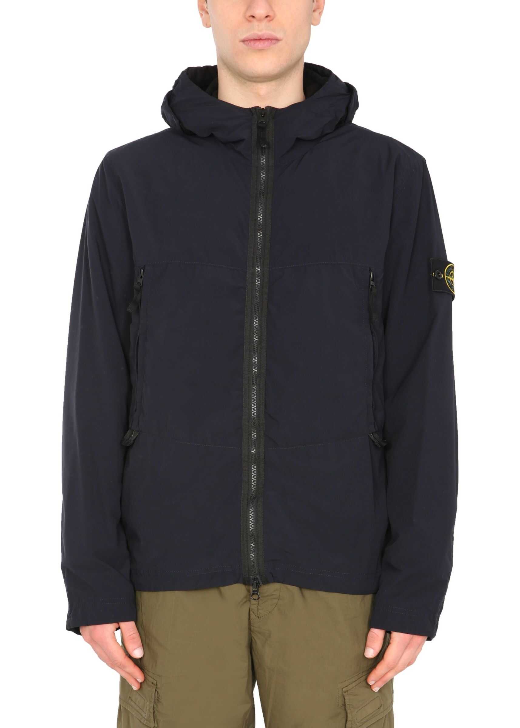 Stone Island Skin Touch Windbreaker 741540131_V0020 BLUE