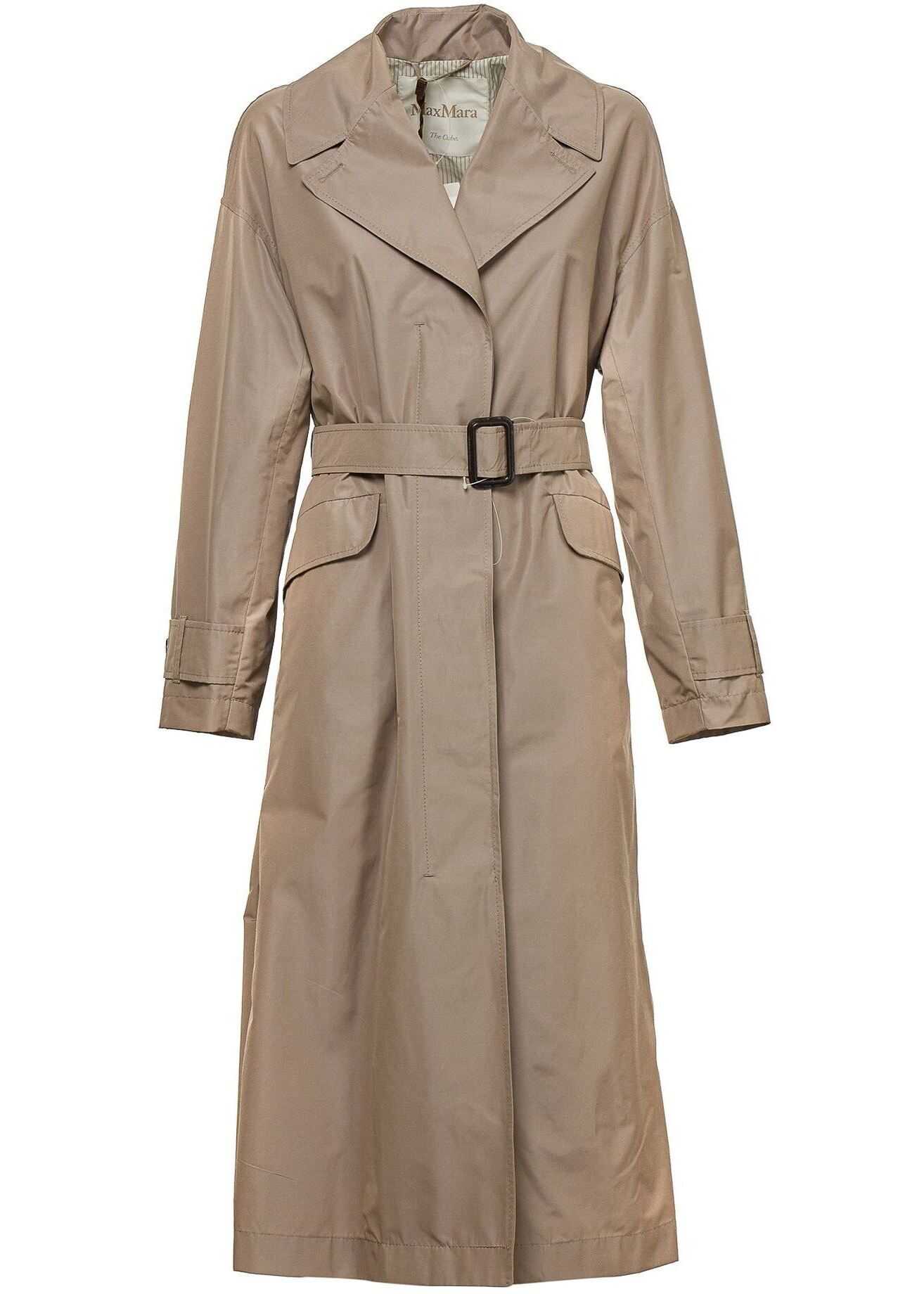 Max Mara Eimper Trench Coat In Natural Color* Beige