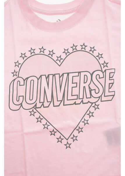 Tricouri Converse Printed T-Shirt Pink Baieti (BM 8417721) 3