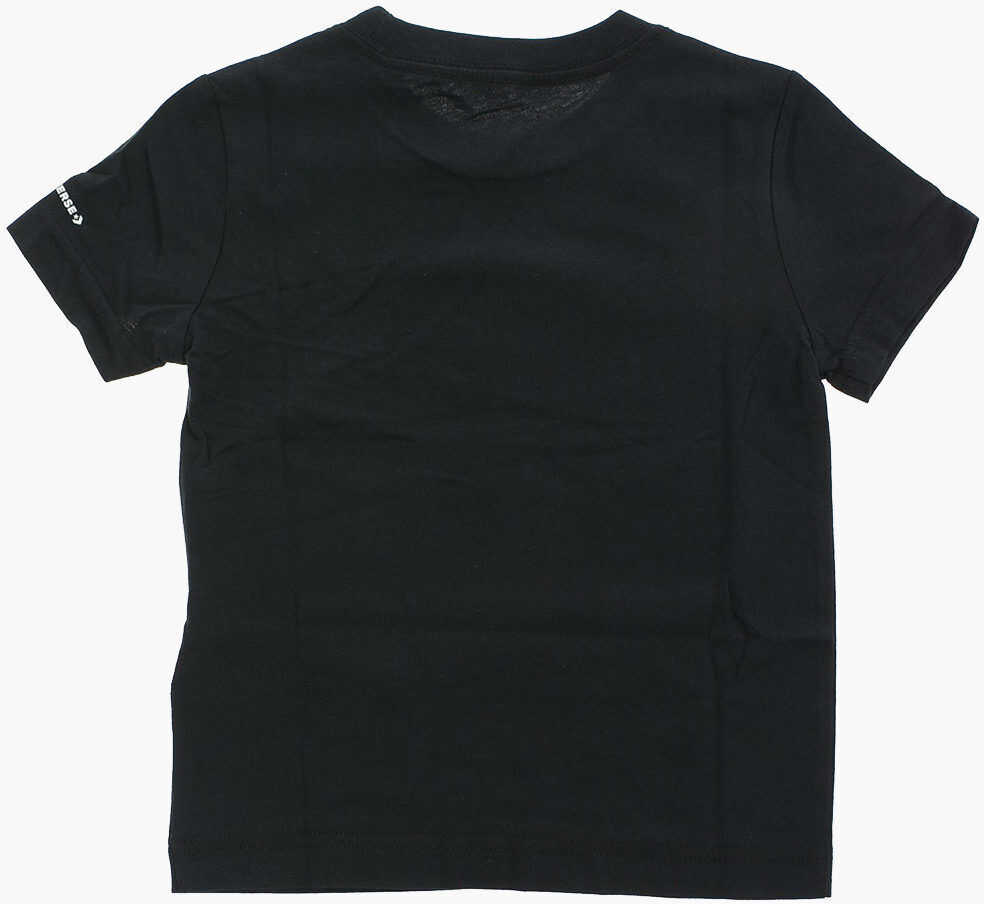 Tricouri Converse Printed T-Shirt Black Baieti (BM 8417724) 3