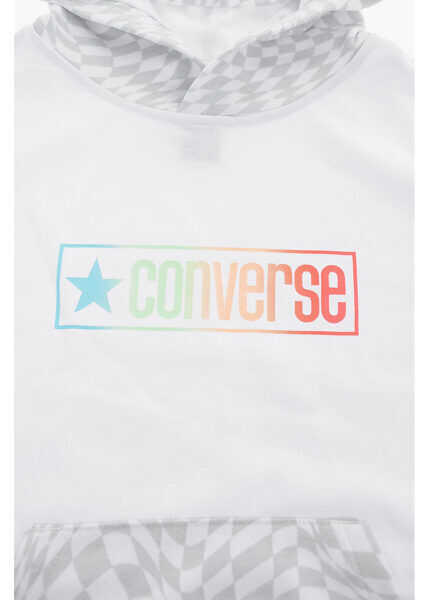 Hanorace Converse Printed Hooded Sweatshirt White Baieti (BM 8417742) 2