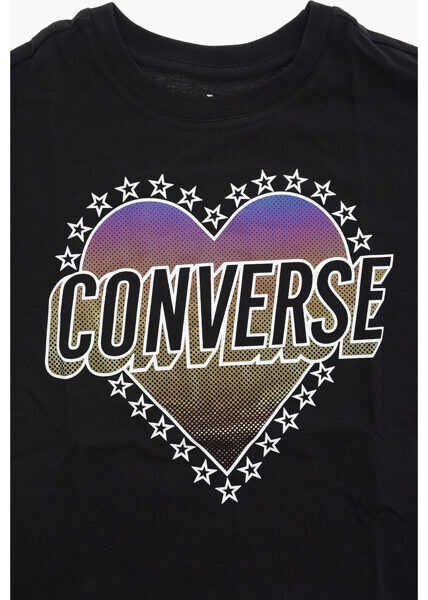 Tricouri Converse Printed T-Shirt Black Baieti (BM 8417748) 2