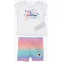 Tricouri Printed T-Shirt And Shorts Set Baieti