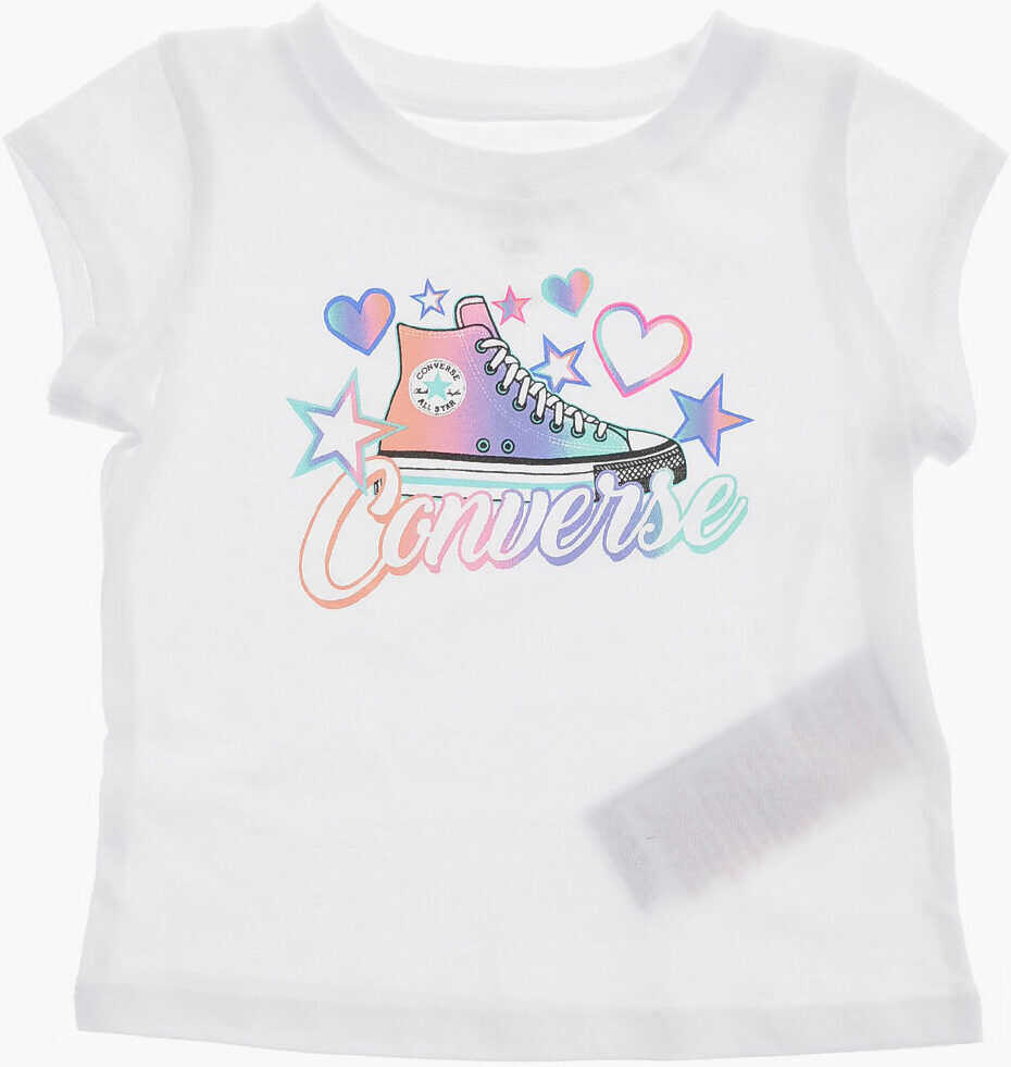 Tricouri Converse Printed T-Shirt And Shorts Set Multicolor Baieti (BM 8417955) 3