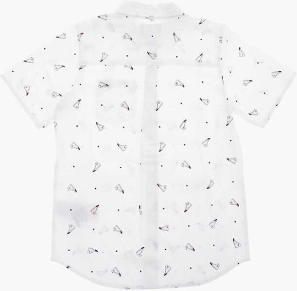 Camasi casual Converse Printed Shirt White Fete (BM 8417967) 3