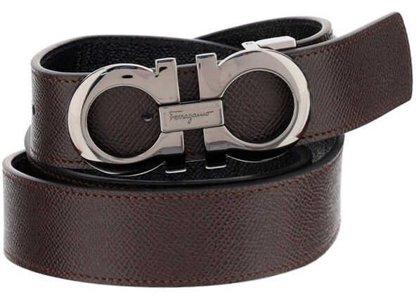 Salvatore Ferragamo Reversible Belt 689112 T.MORO/NERO