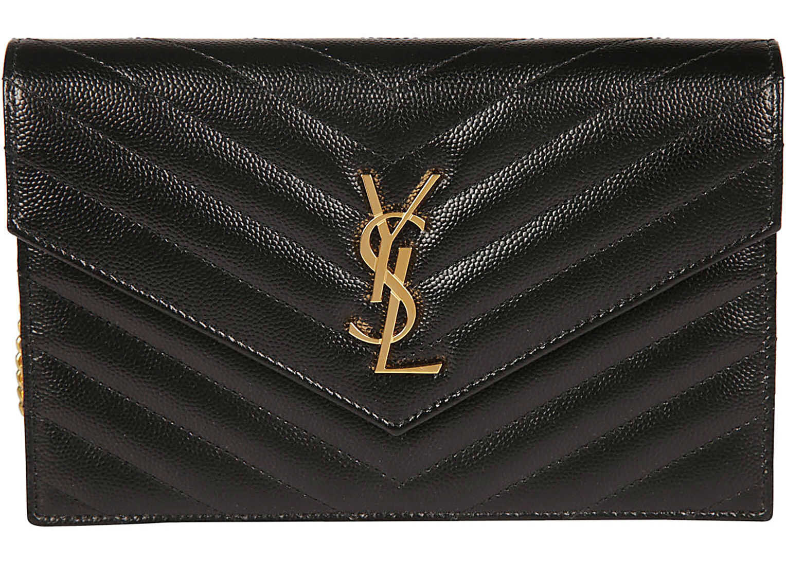 Saint Laurent Chain Wallet 393953BOW01 NERO